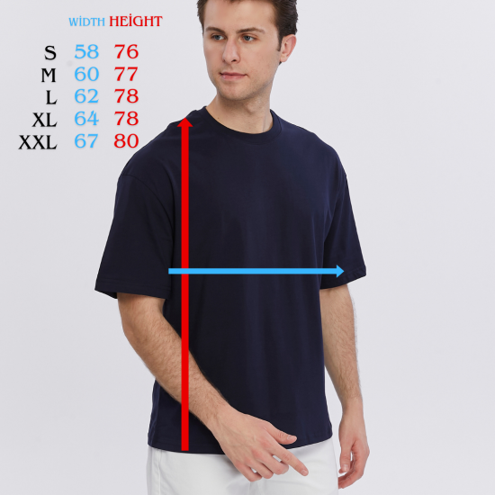 24/1 Baskısız Markasız Oversize Tişört 180 GSM Toptan Oversize Tişört Toptan Lacivert Oversize Tişört