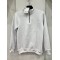Üç İplik Regular/Avrupa Kalıp Şardonlu Yarım Fermuarlı Dik Yaka Baskısız Penye Sweatshirt Toptan Beyaz Yarım Fermuarlı Dik Yaka Sweatshirt