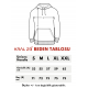 3 İplik Regular/Avrupa Kalıp Kapüşonlu Fermuarsız Baskısız Penye Sweatshirt Toptan Haki Kapüşonlu Sweatshirt